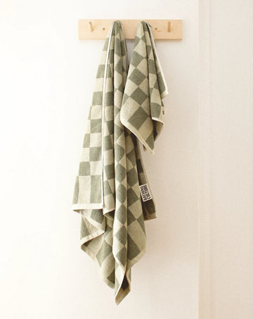 Bathhouse Check Organic Towel Set